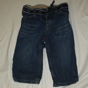 Janie and Jack jeans with football belt